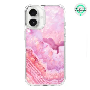 Misty Rose Coral - iPhone 16 Clear Bumper MagSafe Case