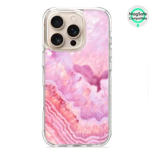 Misty Rose Coral - iPhone 16 Pro Clear Bumper MagSafe Case