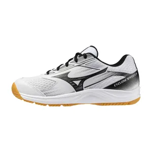 Mizuno Cyclone Speed 5 Junior Indoor Court Shoes (White/Black)