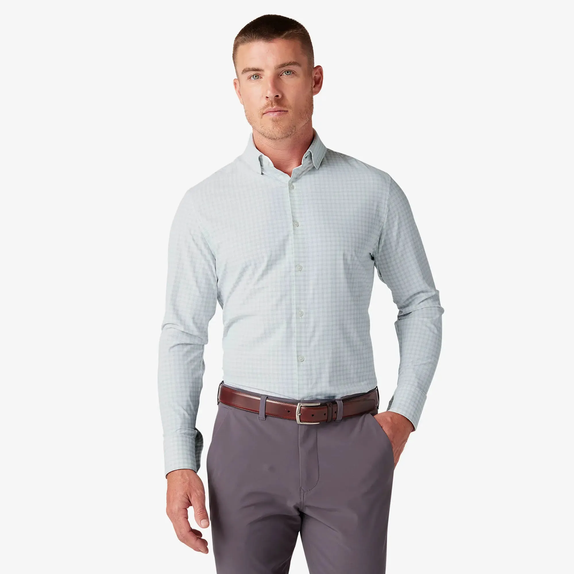 Monaco Dress Shirt - Aluminum Richmond