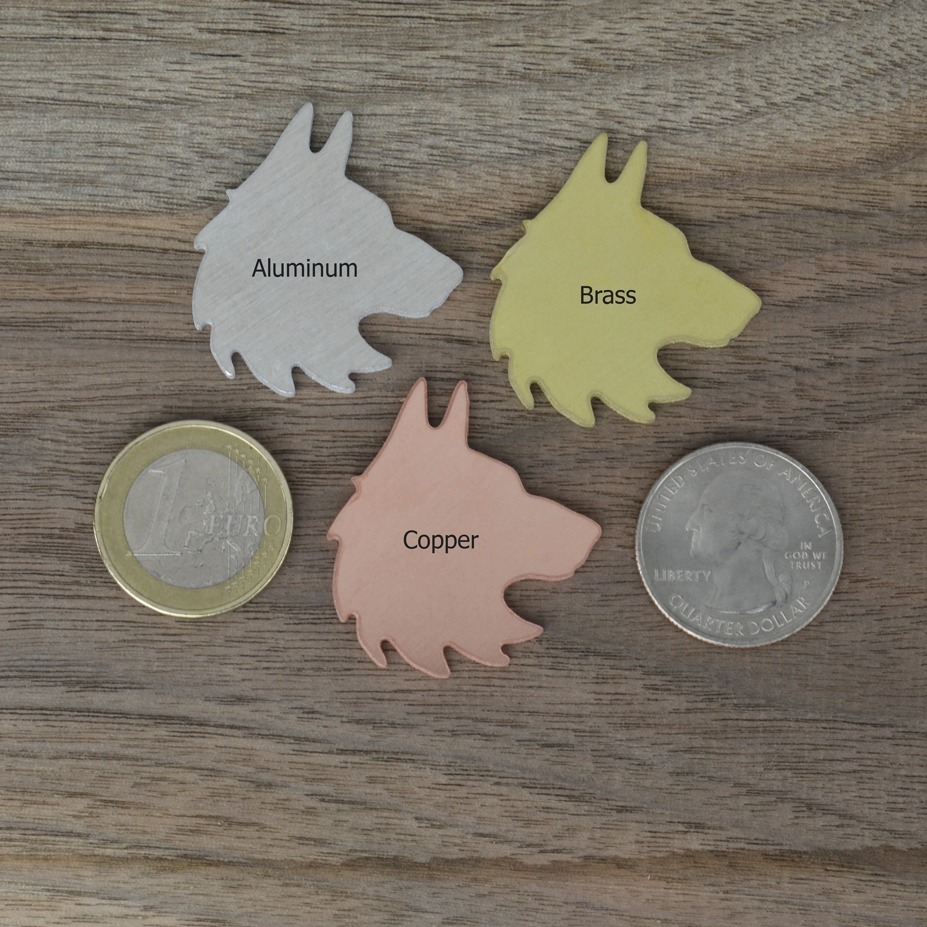 Moonlit Range Handstamped Pet ID Tag