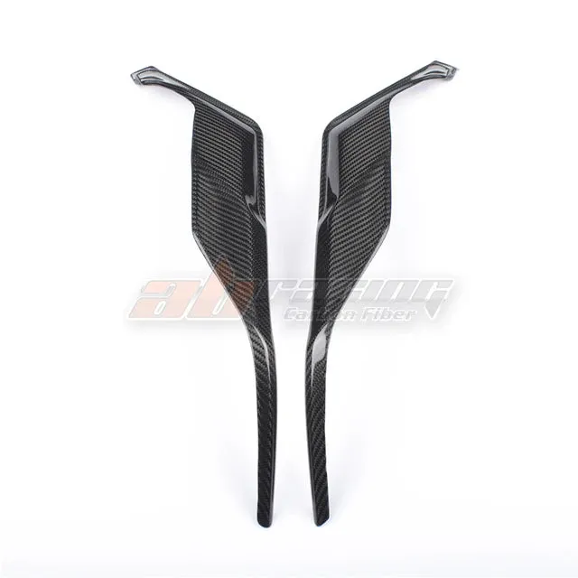 Motorcycle Black Under Tank Side Panels Fender For Triumph Daytona 675 Street Triple 2013-2019 Full Carbon Fiber 100%
