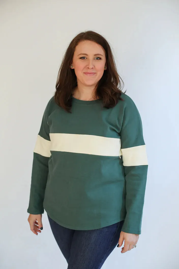 Movemama Varsity Breastfeeding Lightweight Sweater w/Dual Zip