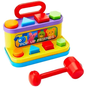 Multi-coloured Pop Up Friends with Hammer