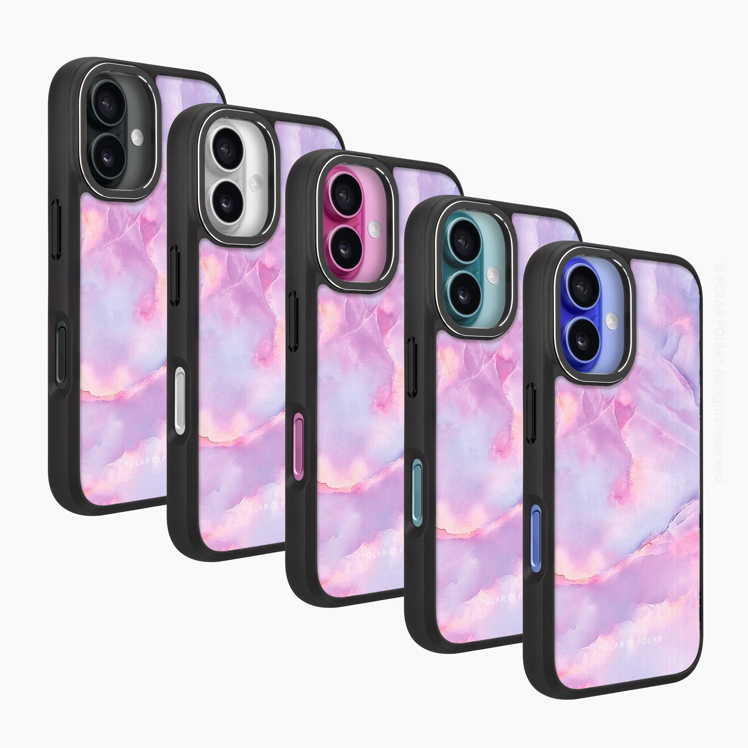Mythical Sky - iPhone 16 Frosted Black Bumper MagSafe Case