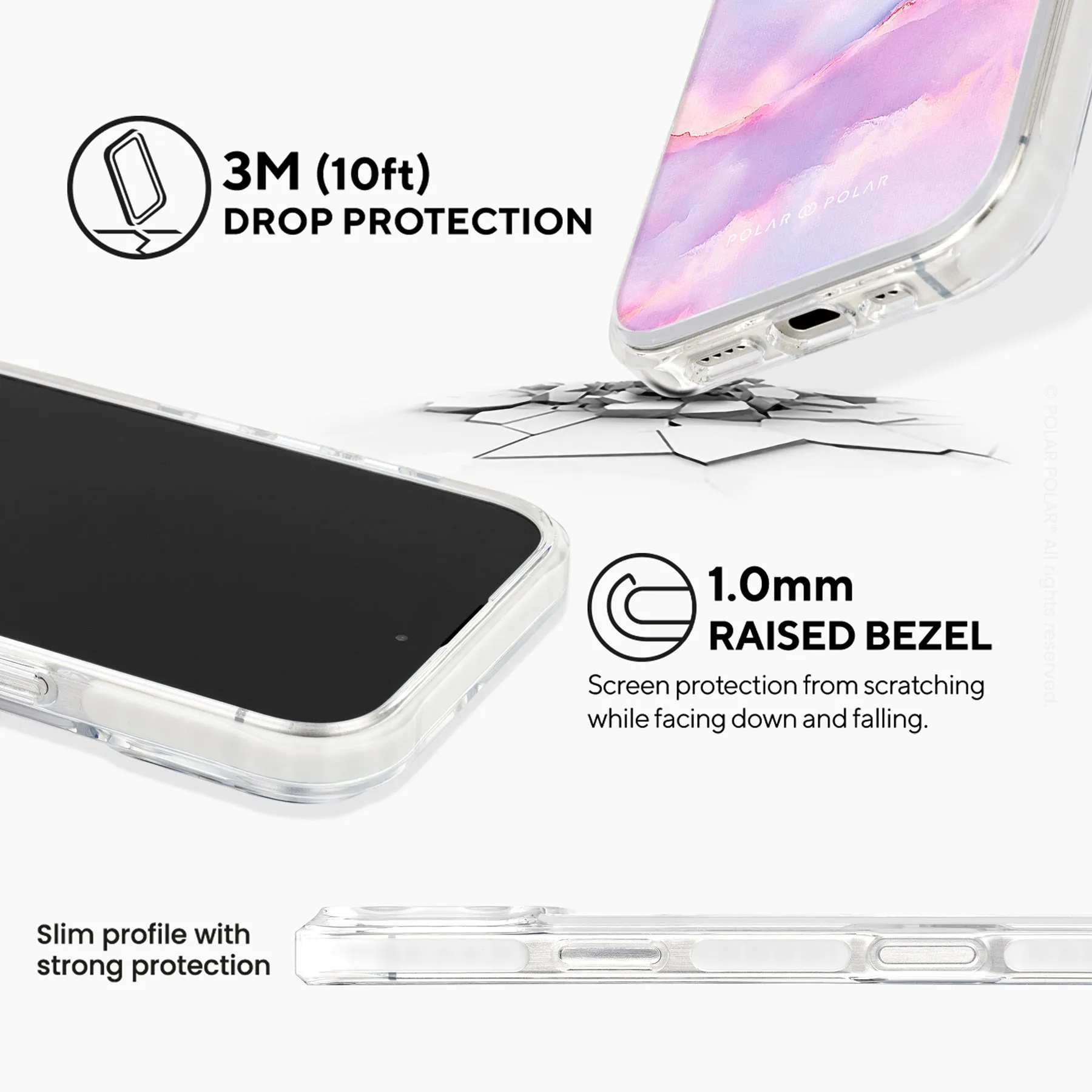 Mythical Sky - iPhone 16 Pro Max Clear Bumper MagSafe Case