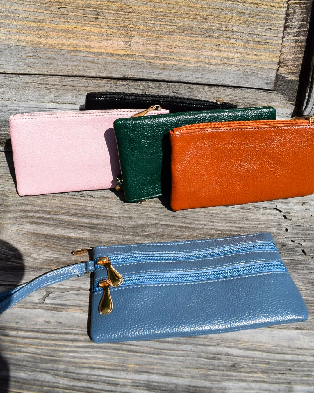 NATASHA TRIPLE ZIP WRISTLET - 5 COLORS