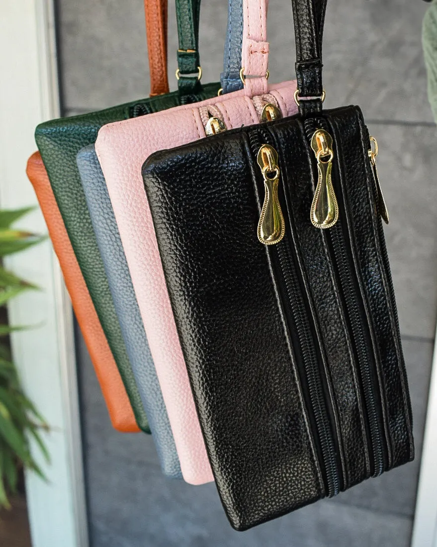 NATASHA TRIPLE ZIP WRISTLET - 5 COLORS
