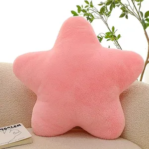 New YUCHE Star Throw Pillow Soft and Cute Throw Pillow Plush Pillow Sofa Pillow Living Room Bedroom Decoration (Pink, 12inch)