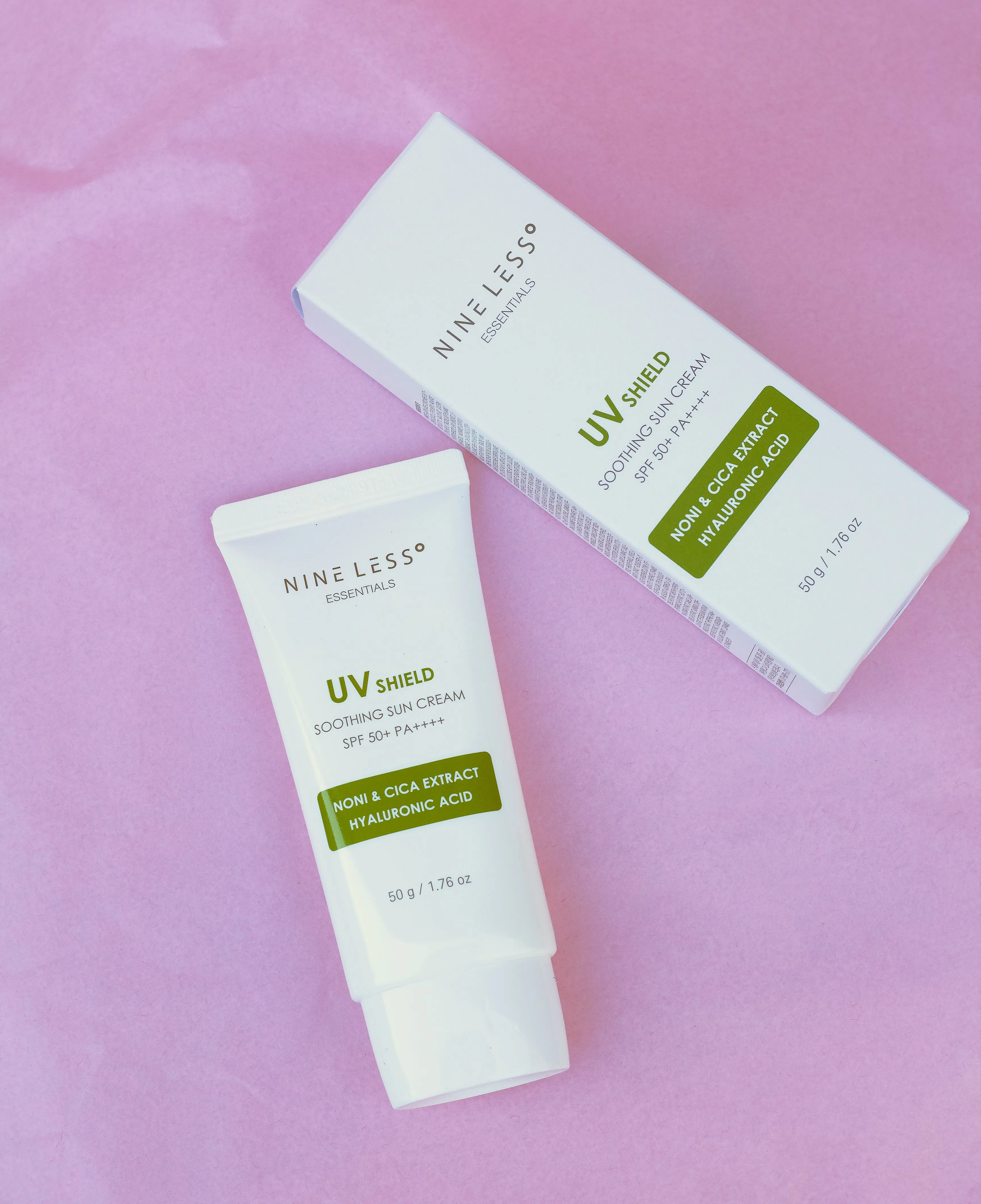 NINE LESS Essentials UV Shield Soothing Sun Cream SPF 50  PA    
