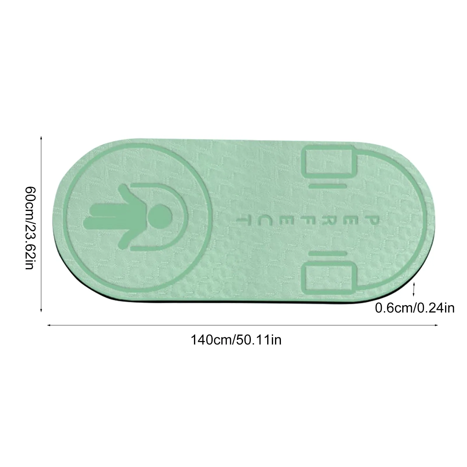 Non-Slip Mat TPE Yoga Mat Jump Rope Skipping Floor Workouts For Sports Pads