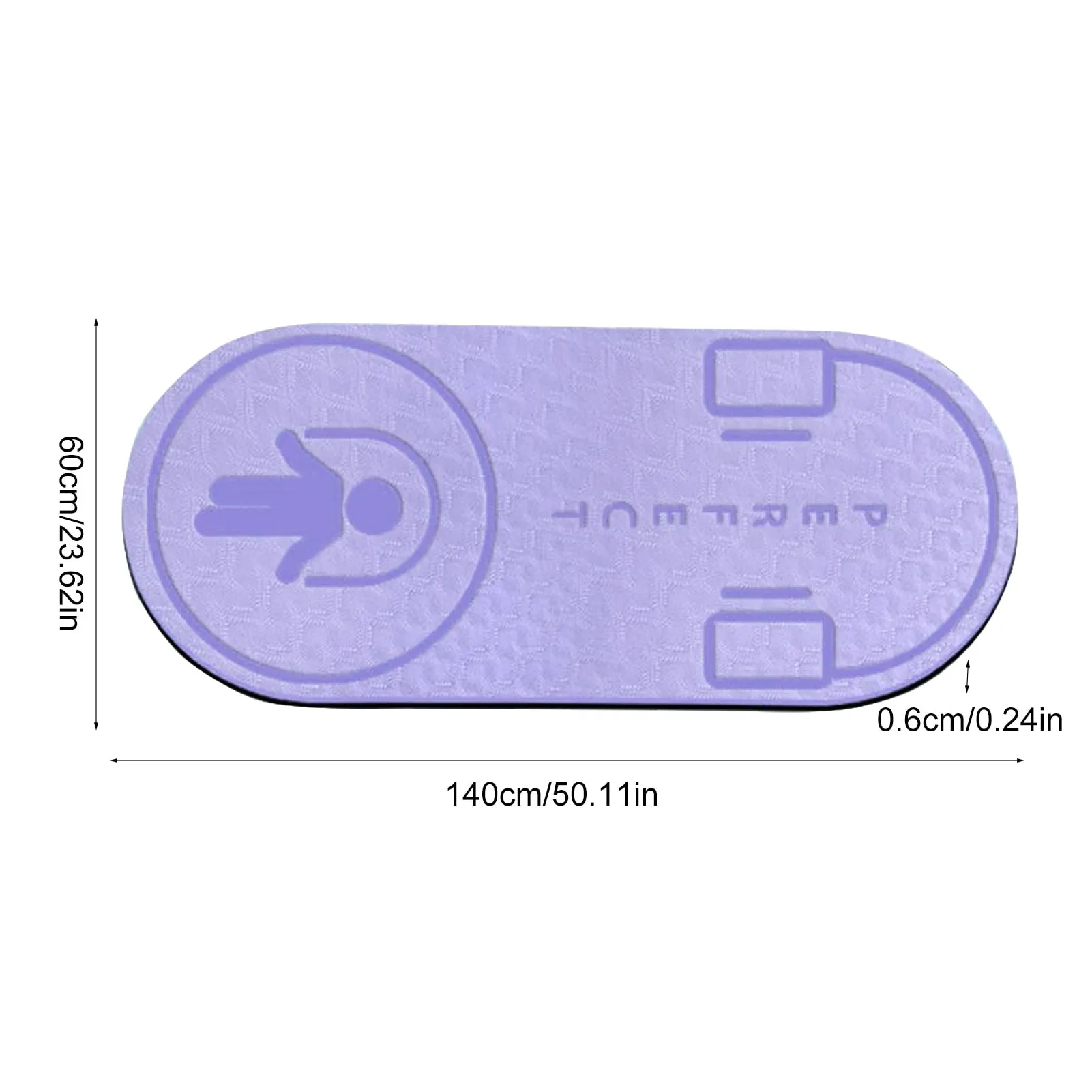 Non-Slip Mat TPE Yoga Mat Jump Rope Skipping Floor Workouts For Sports Pads