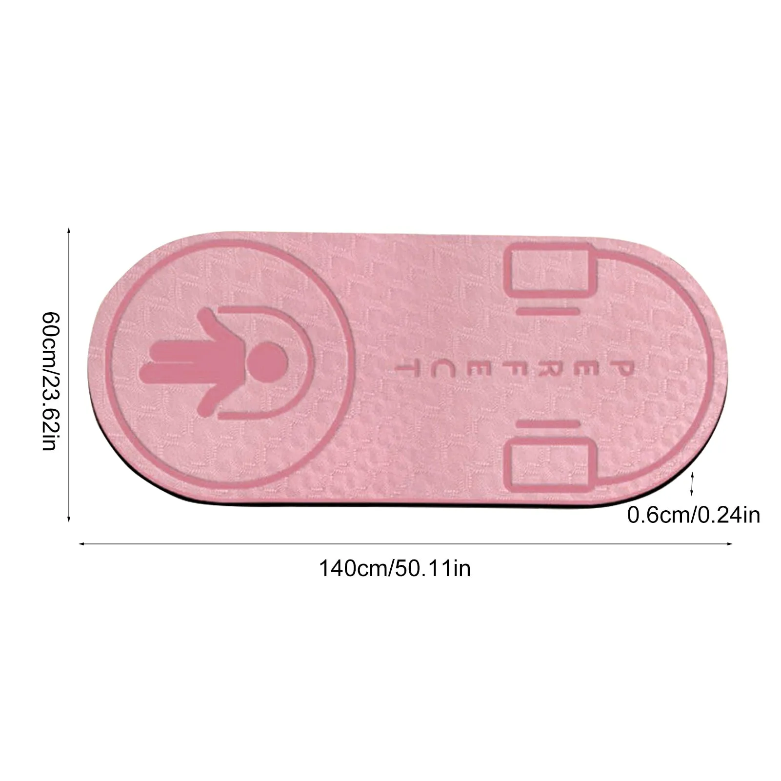 Non-Slip Mat TPE Yoga Mat Jump Rope Skipping Floor Workouts For Sports Pads