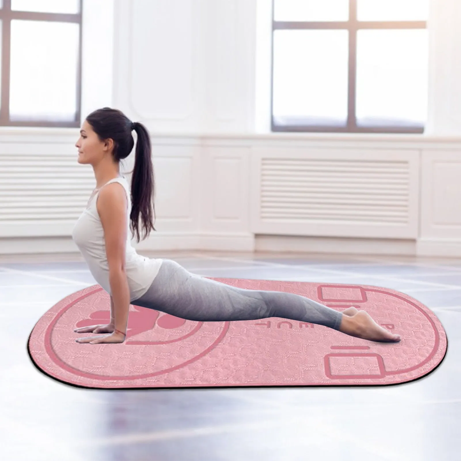 Non-Slip Mat TPE Yoga Mat Jump Rope Skipping Floor Workouts For Sports Pads