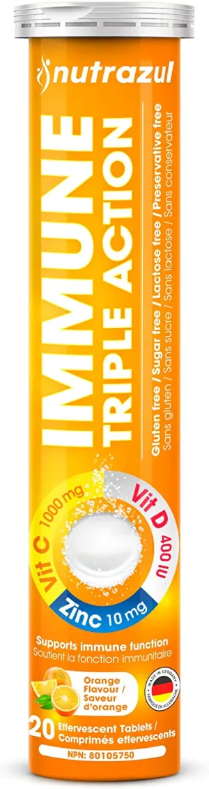 Nutrazul Immune Triple Action zn c d Tablets 20's