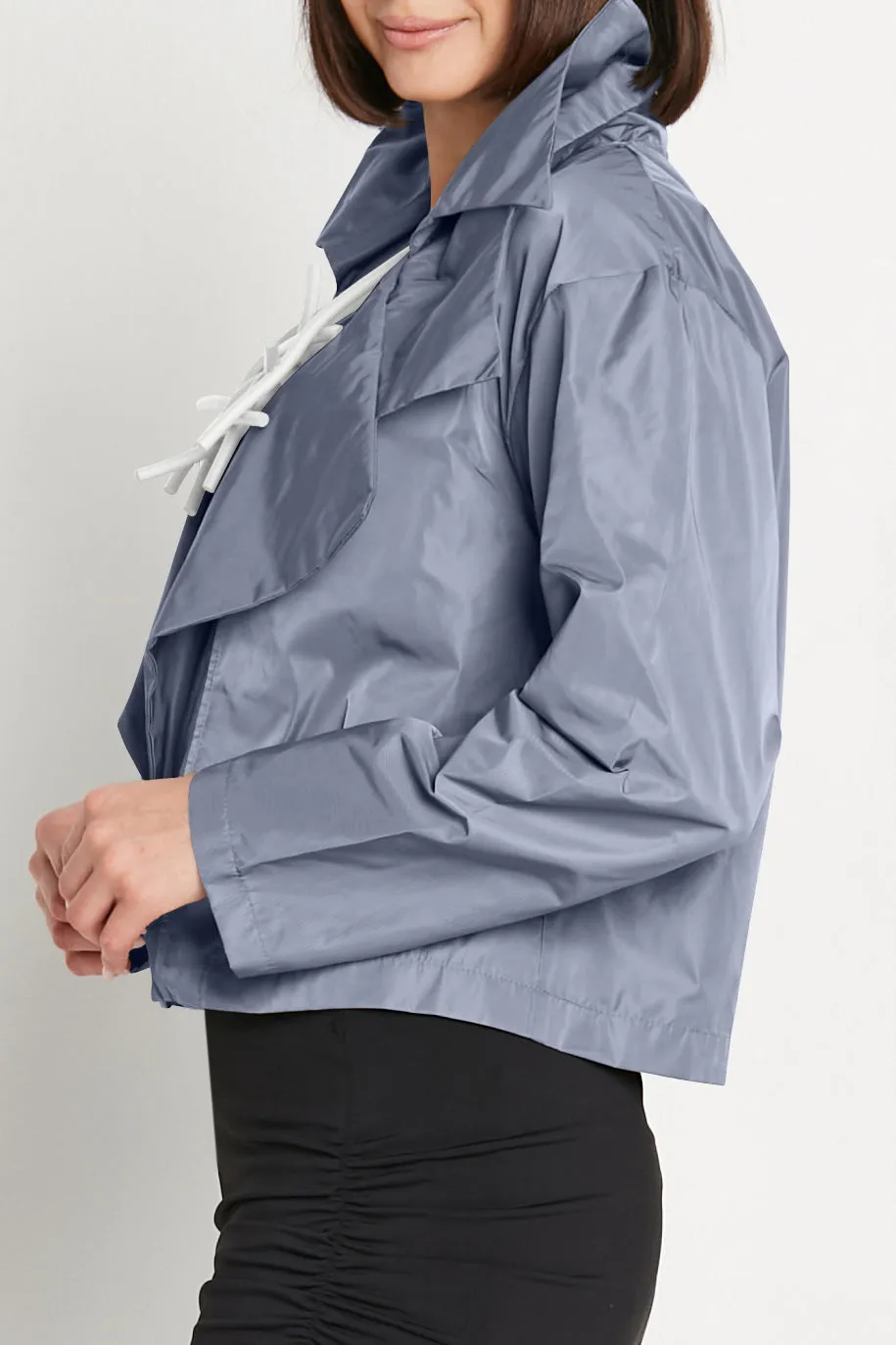 Nylon Triple Collar Jacket