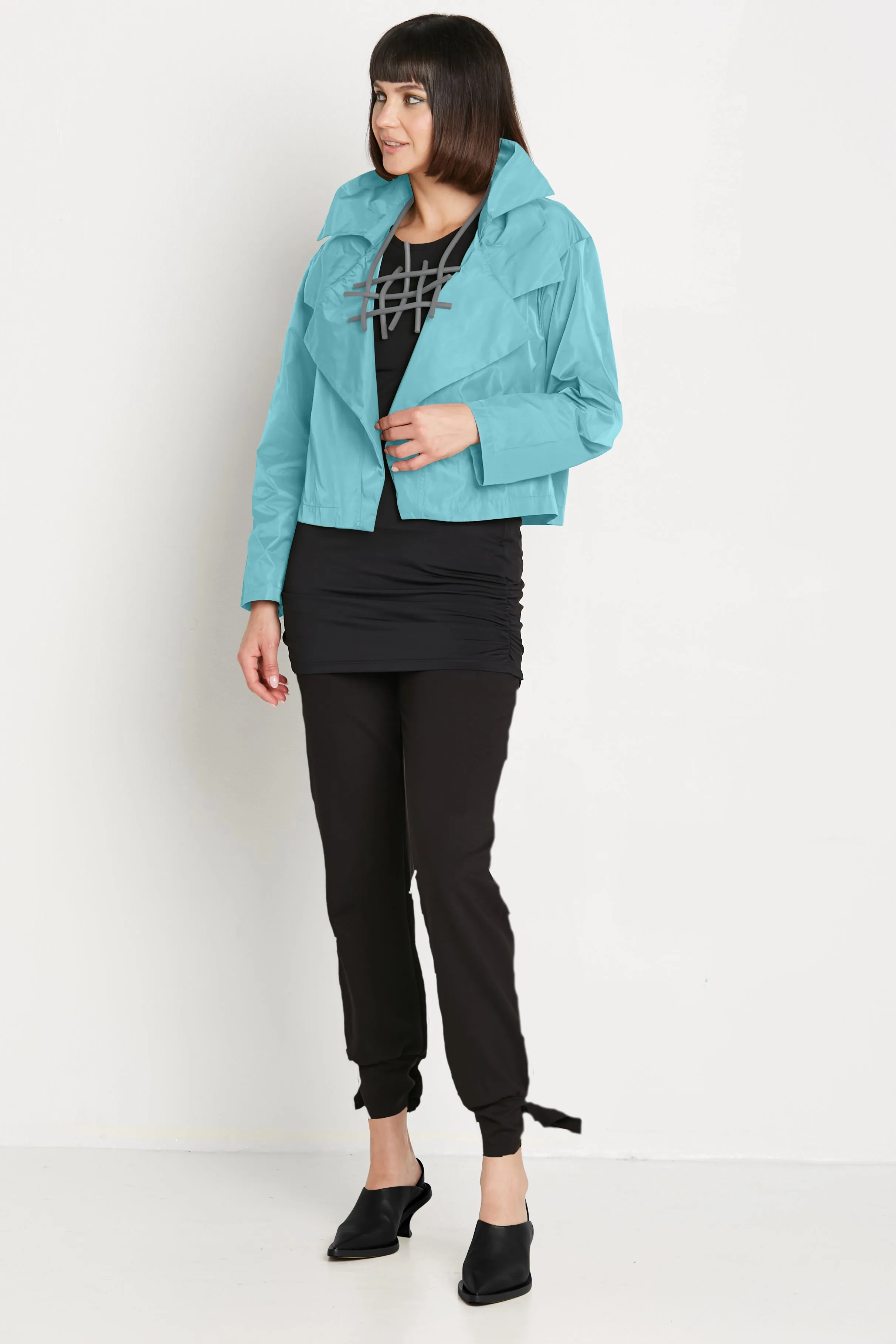 Nylon Triple Collar Jacket