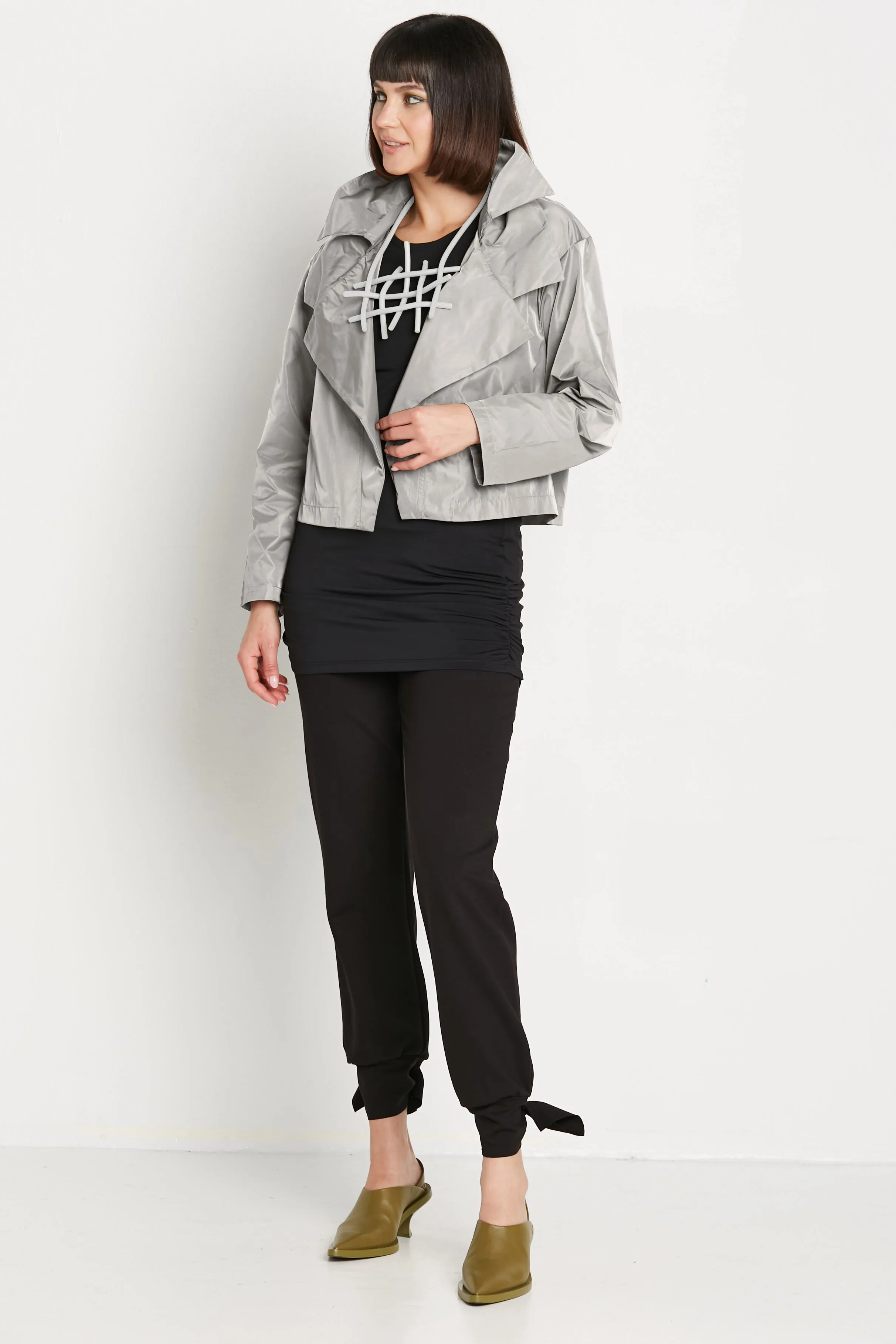 Nylon Triple Collar Jacket