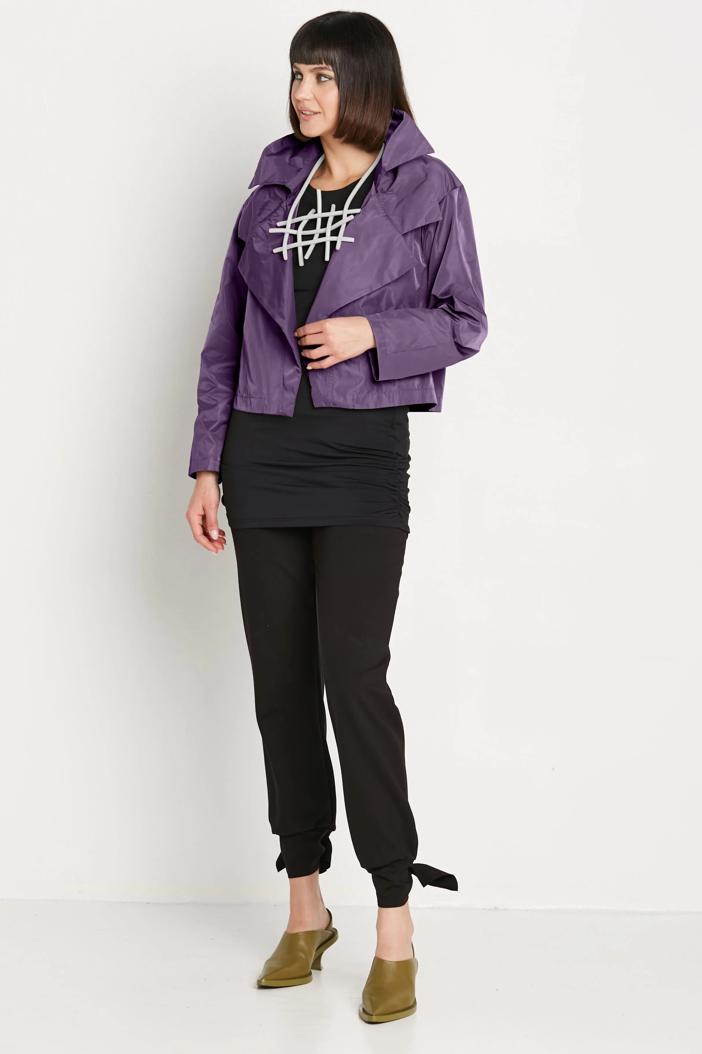 Nylon Triple Collar Jacket