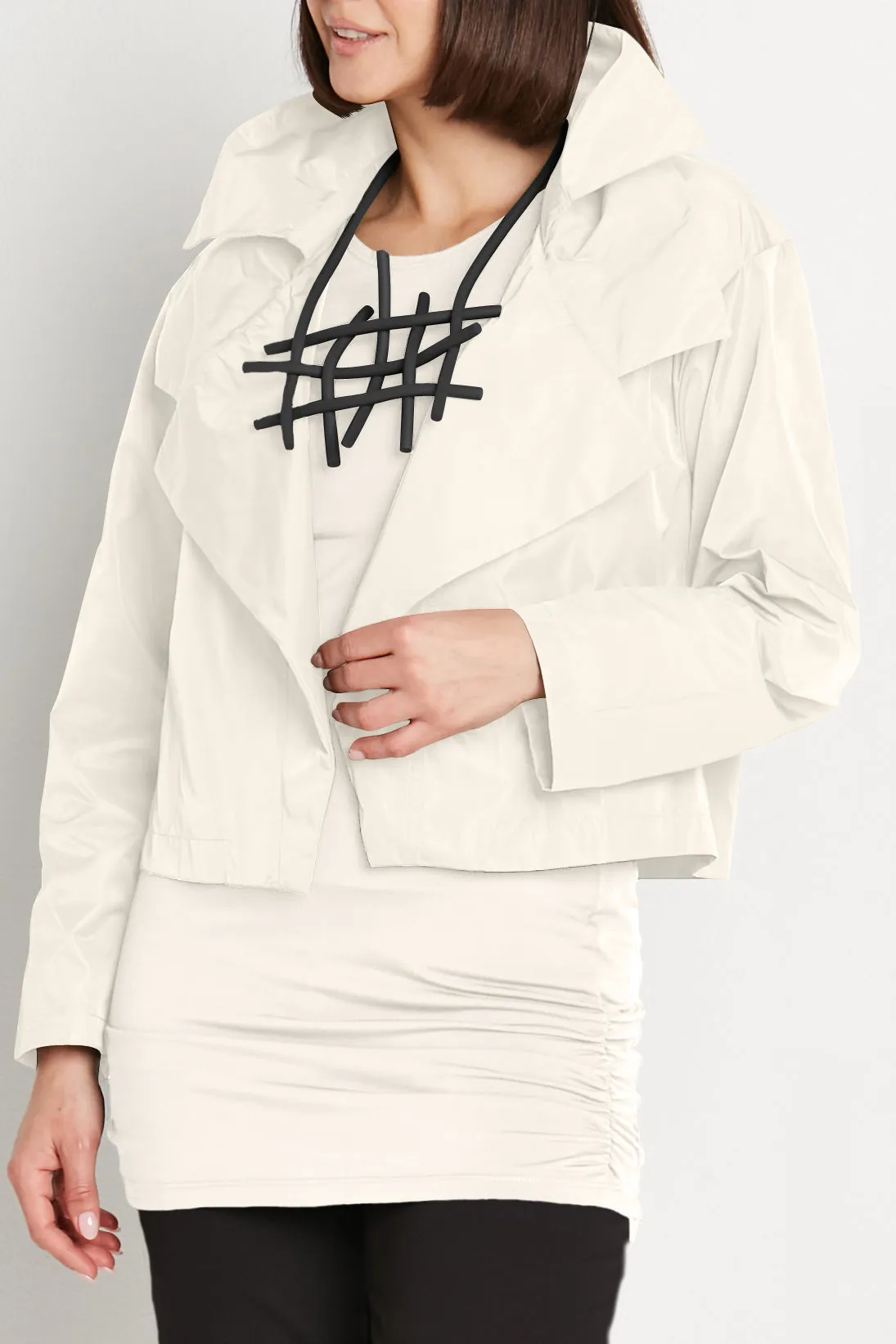 Nylon Triple Collar Jacket
