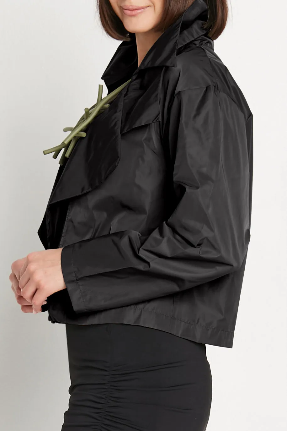 Nylon Triple Collar Jacket