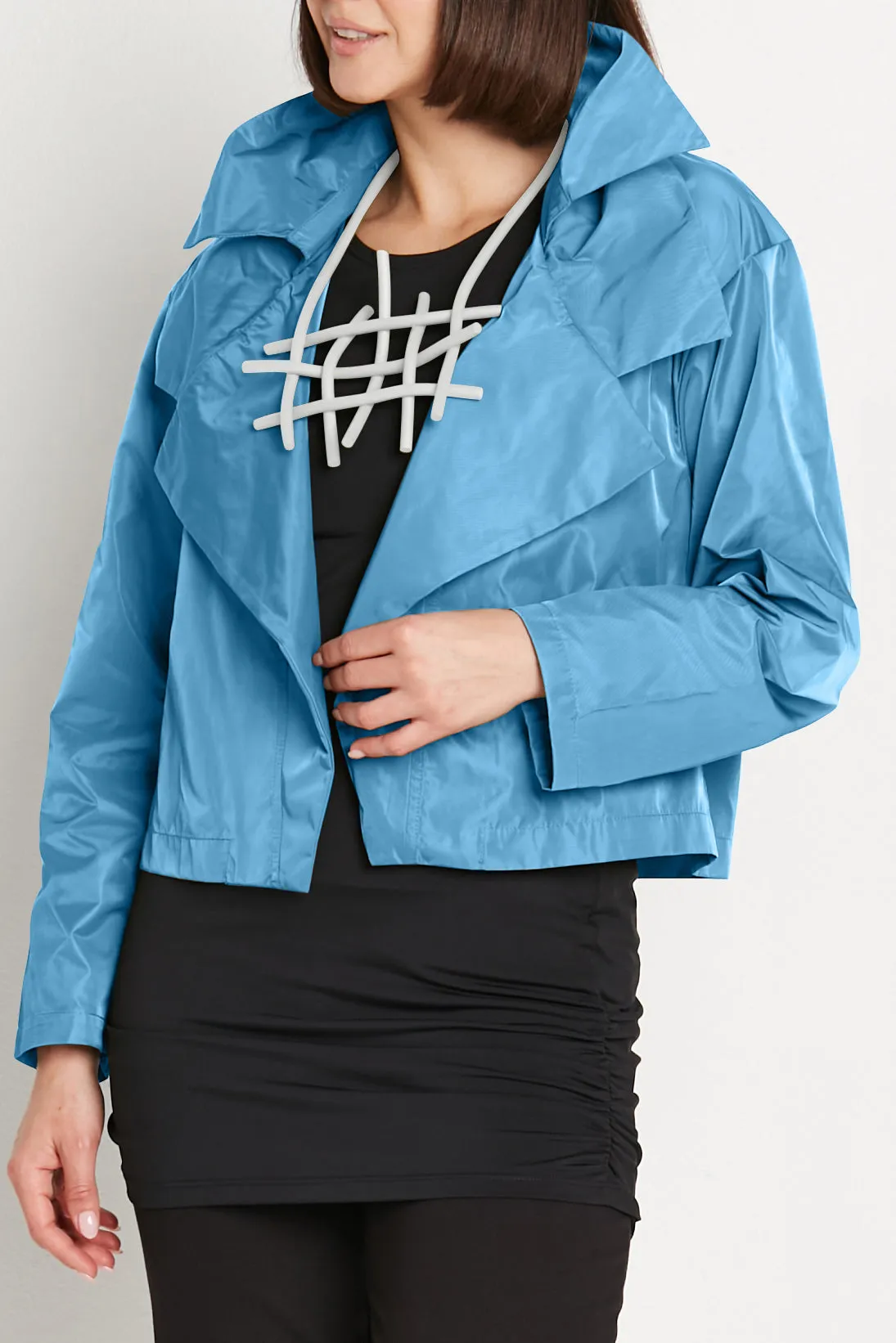 Nylon Triple Collar Jacket