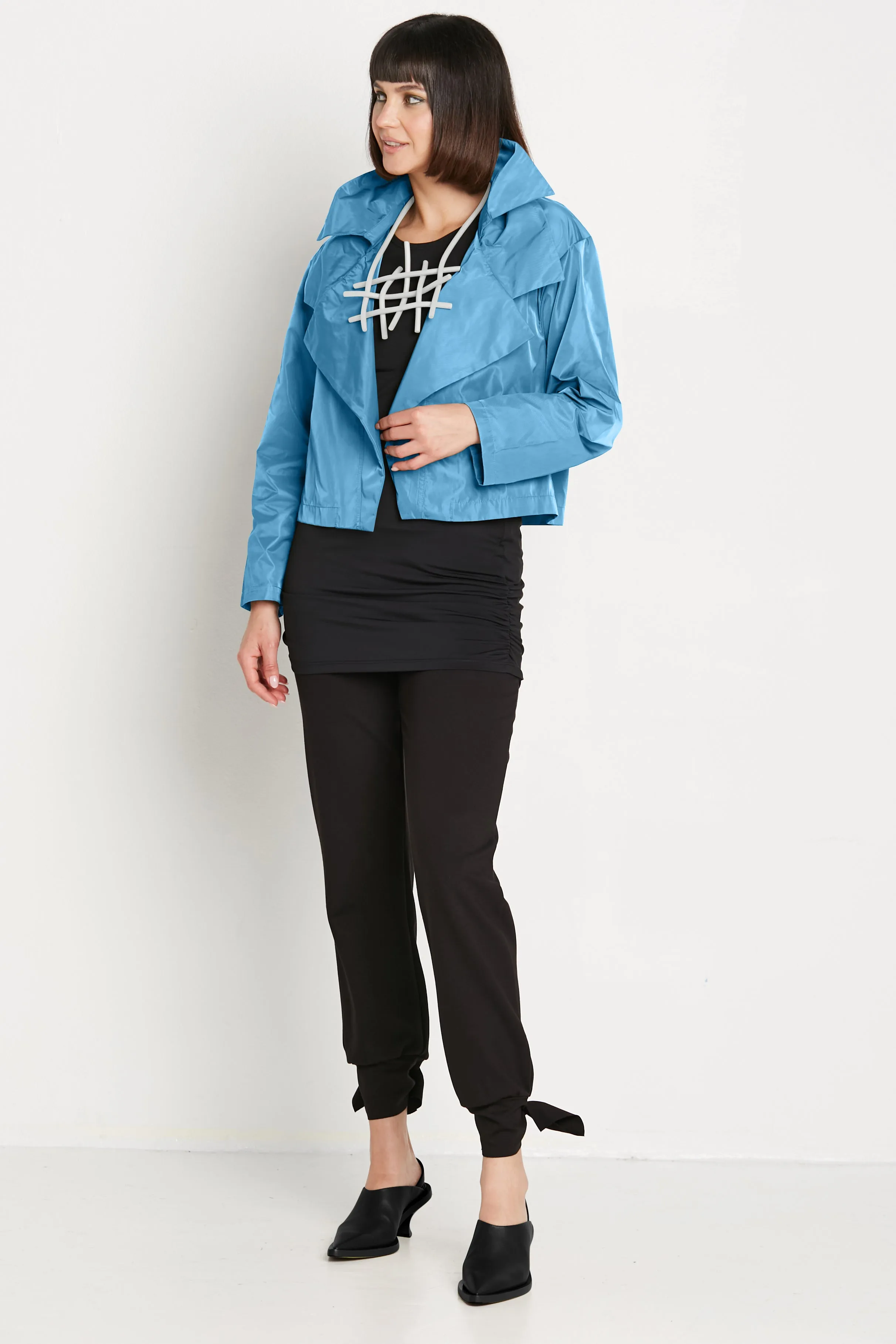 Nylon Triple Collar Jacket