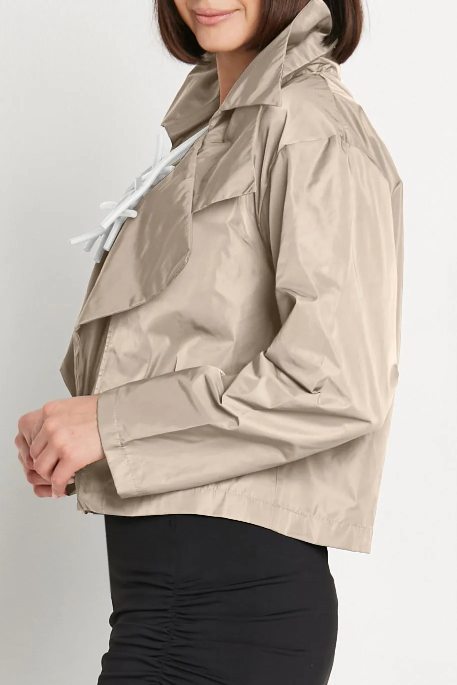 Nylon Triple Collar Jacket
