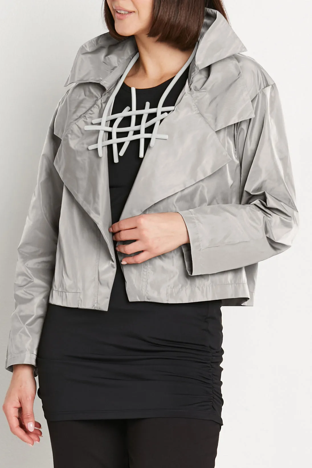 Nylon Triple Collar Jacket