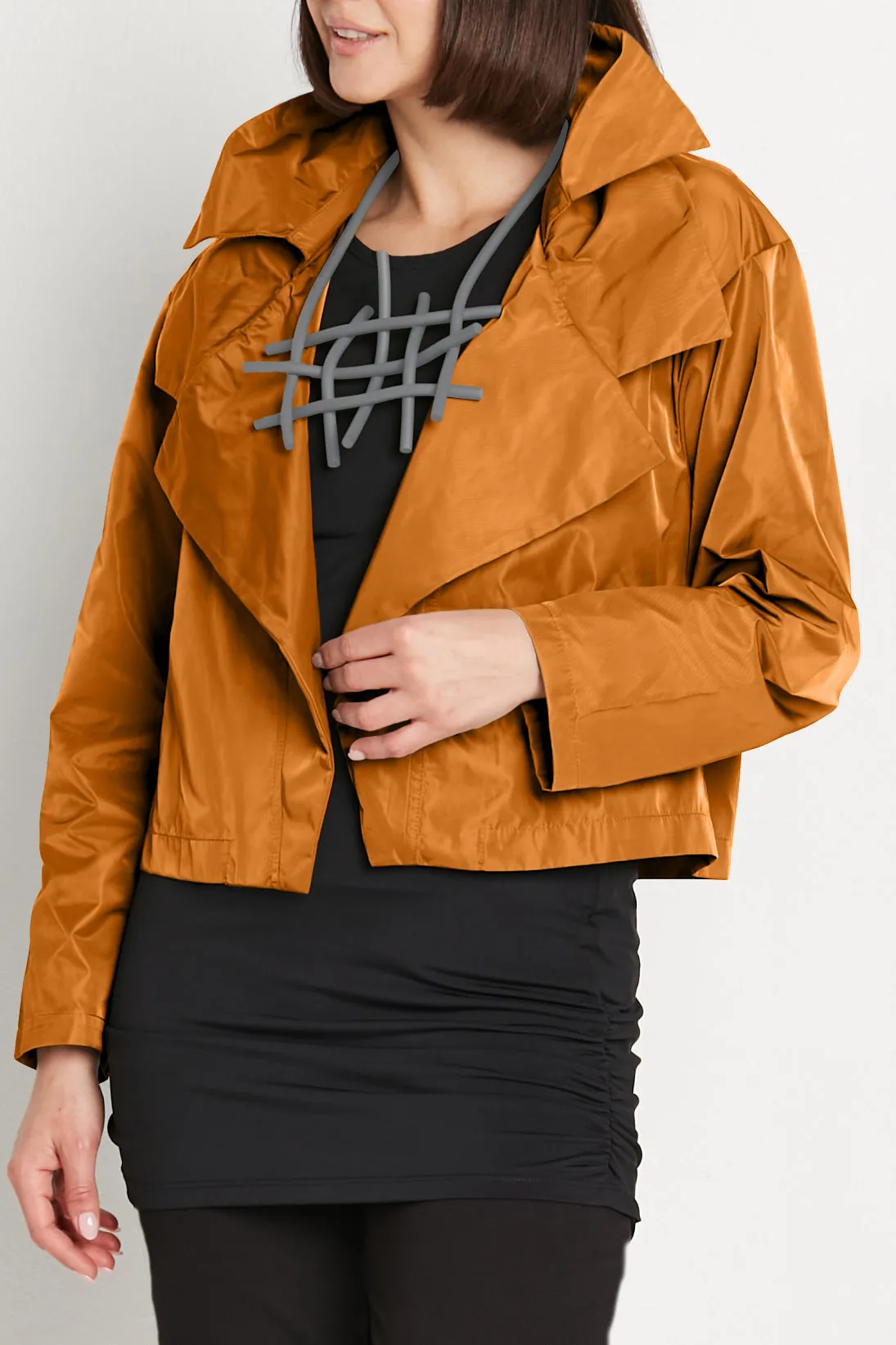 Nylon Triple Collar Jacket