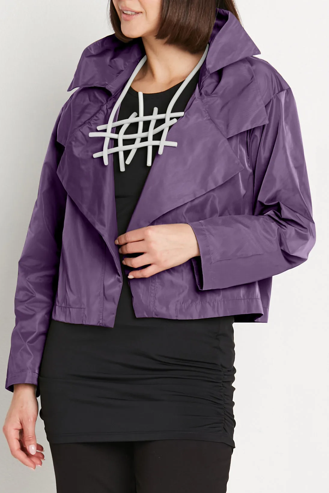 Nylon Triple Collar Jacket