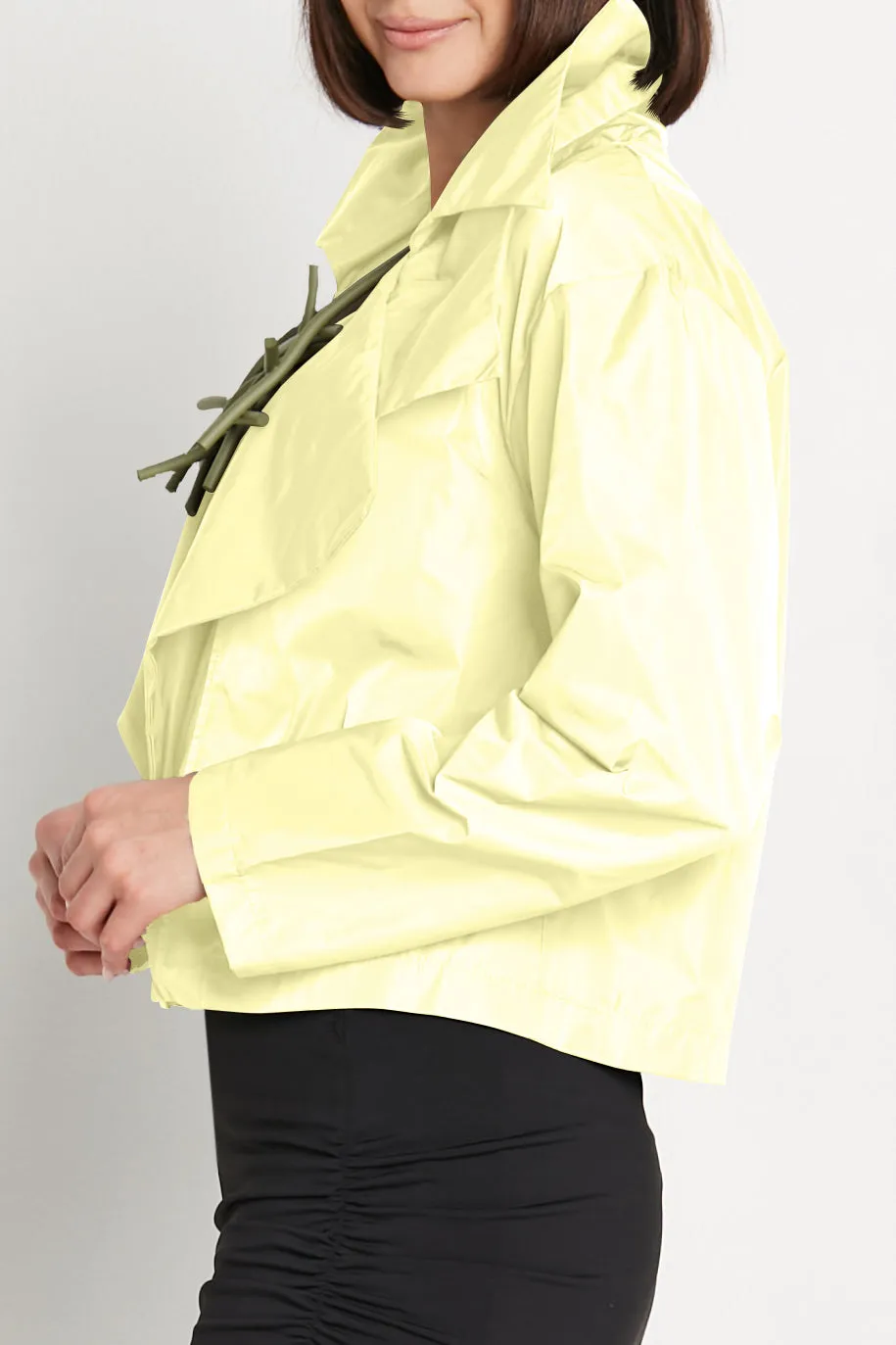 Nylon Triple Collar Jacket