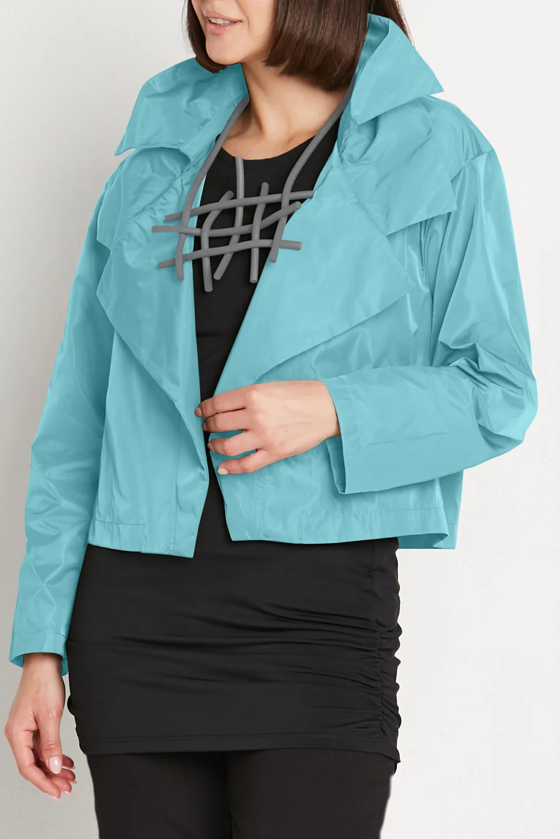 Nylon Triple Collar Jacket