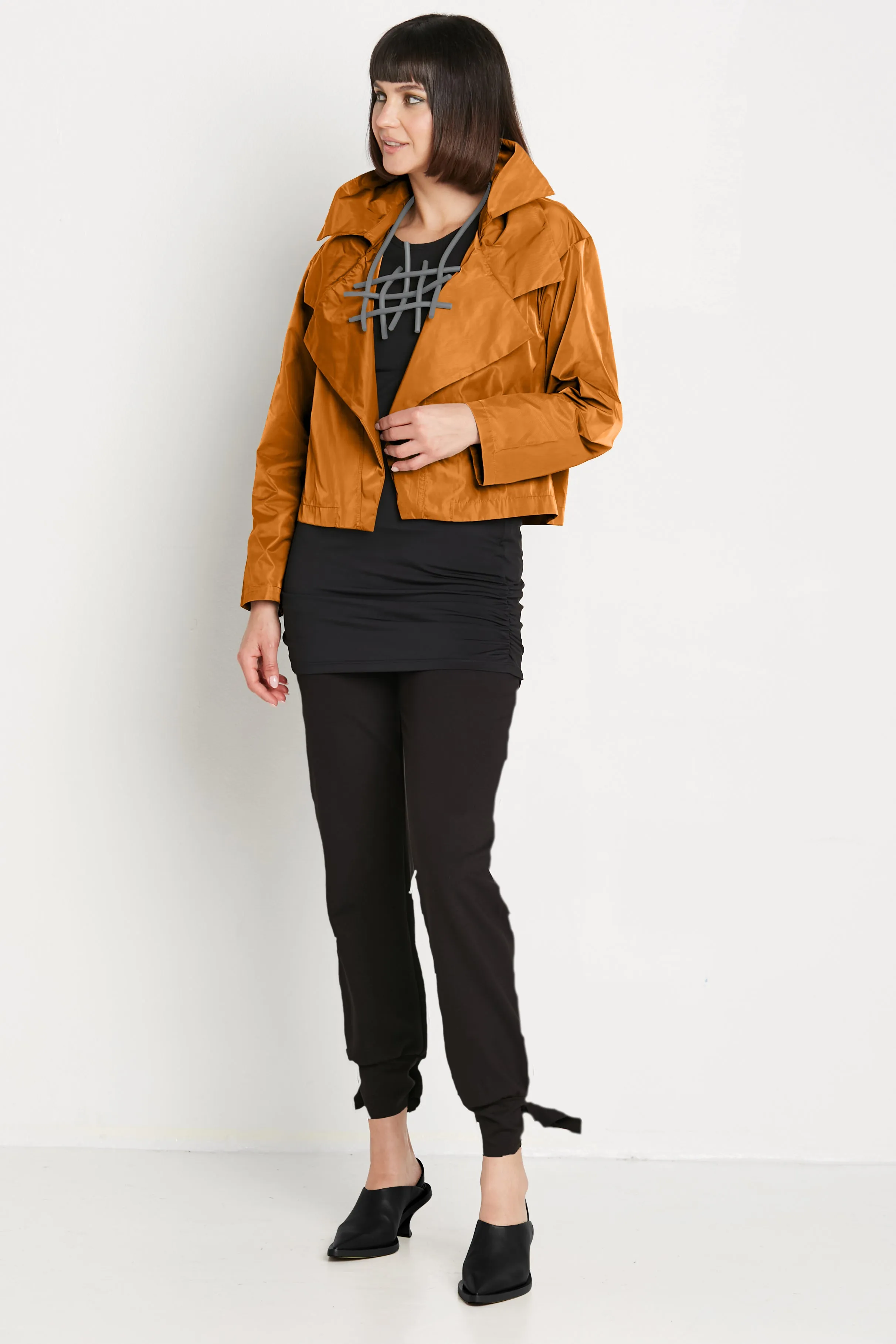 Nylon Triple Collar Jacket