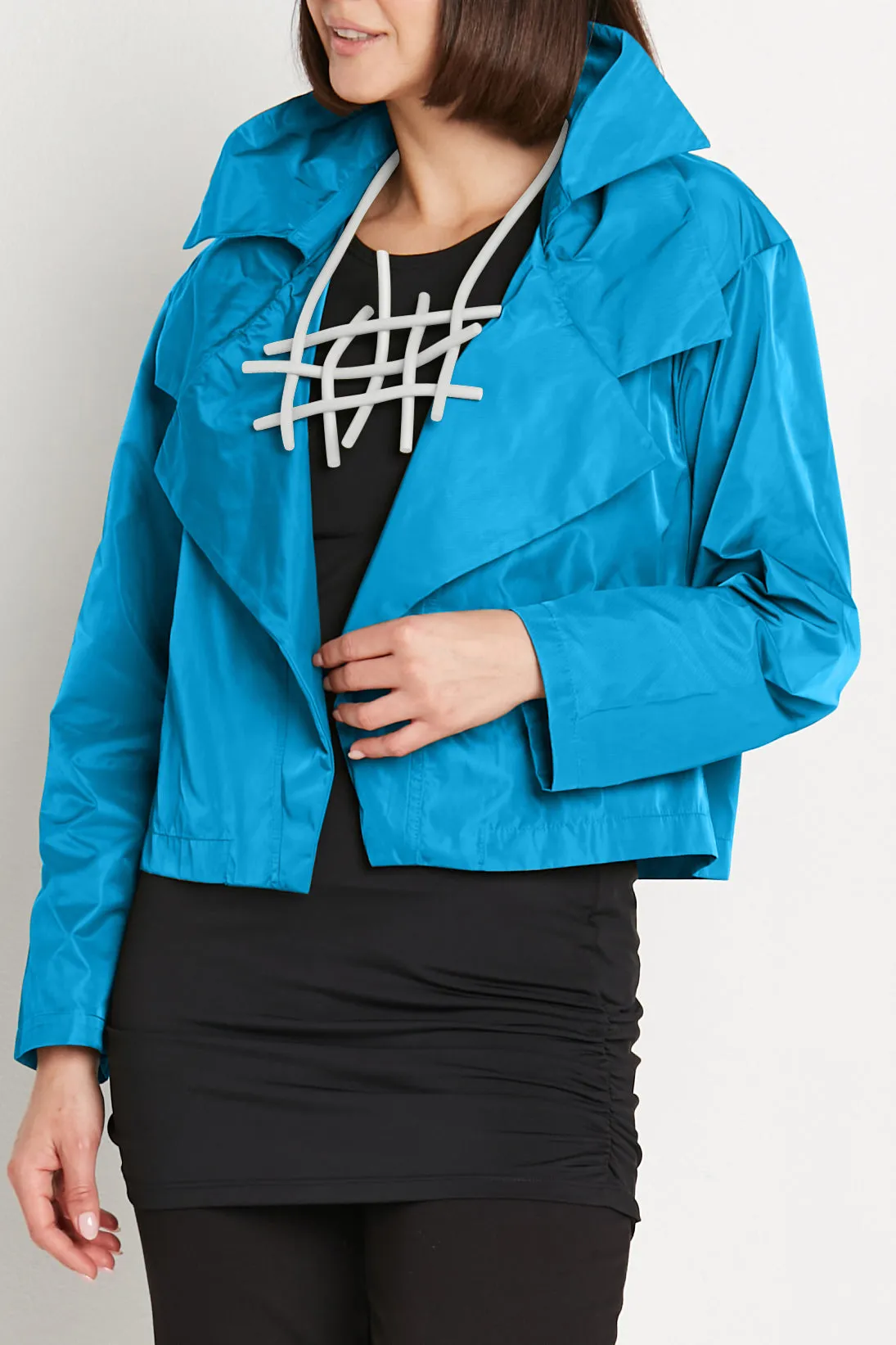 Nylon Triple Collar Jacket