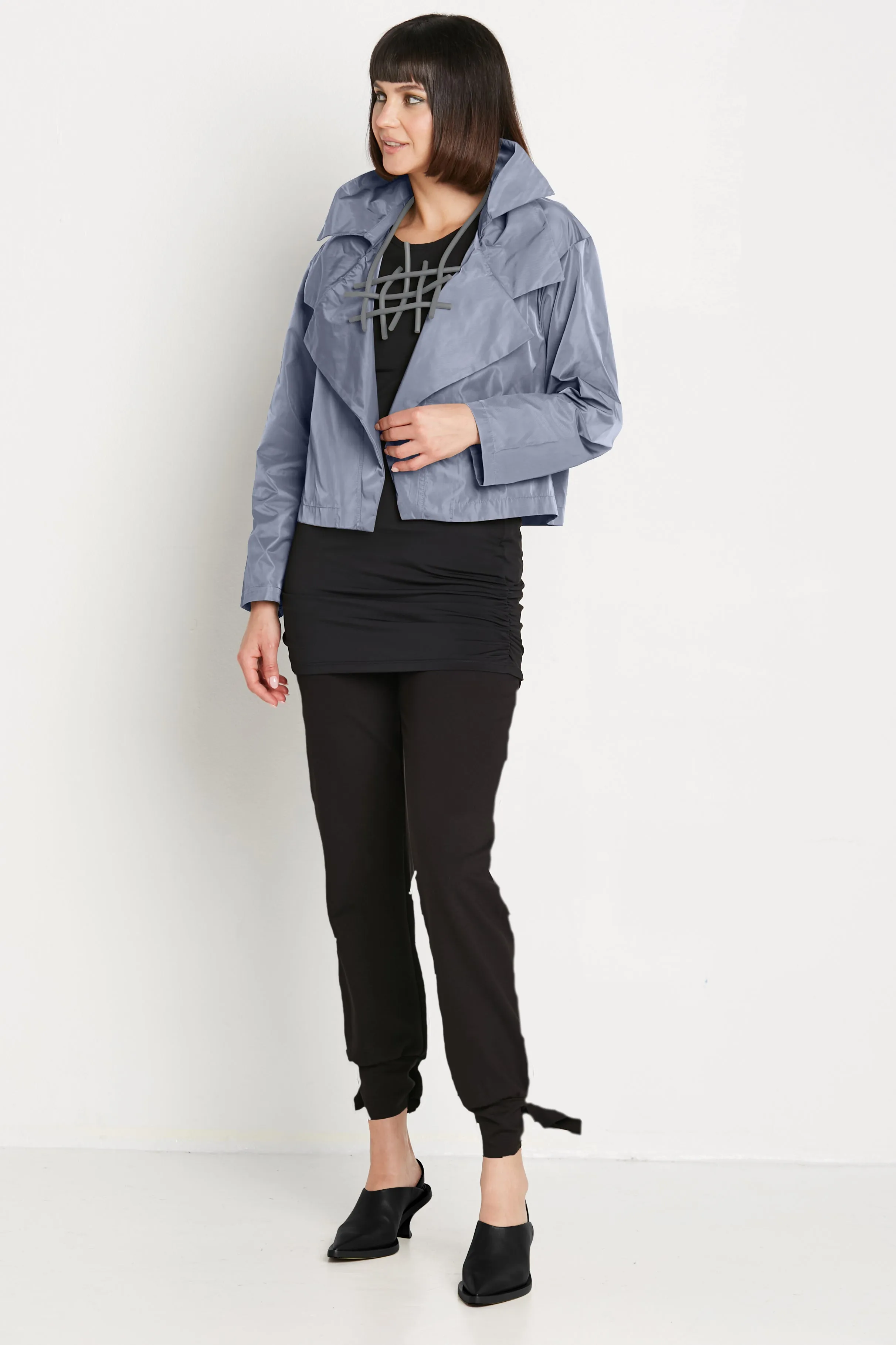 Nylon Triple Collar Jacket