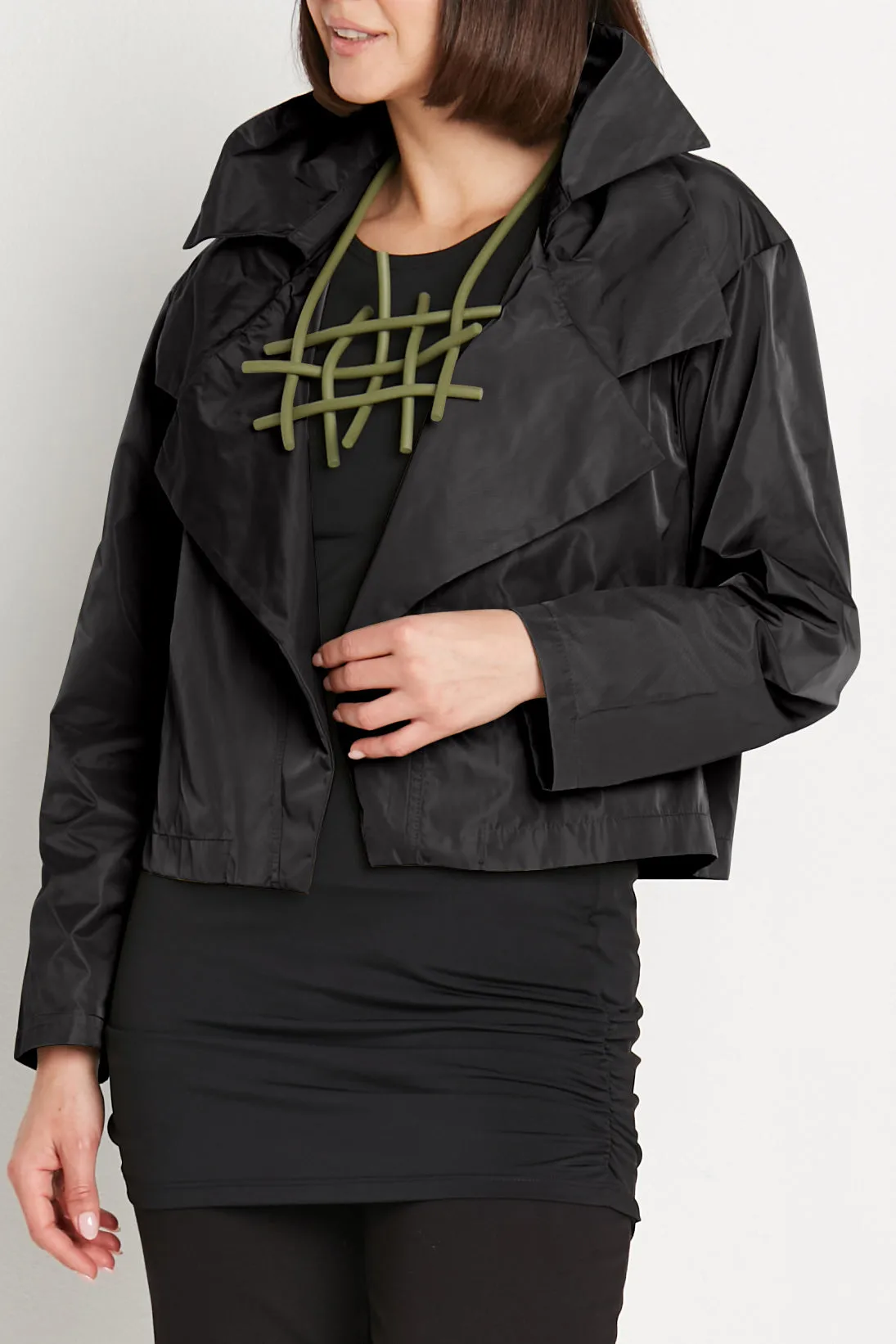 Nylon Triple Collar Jacket