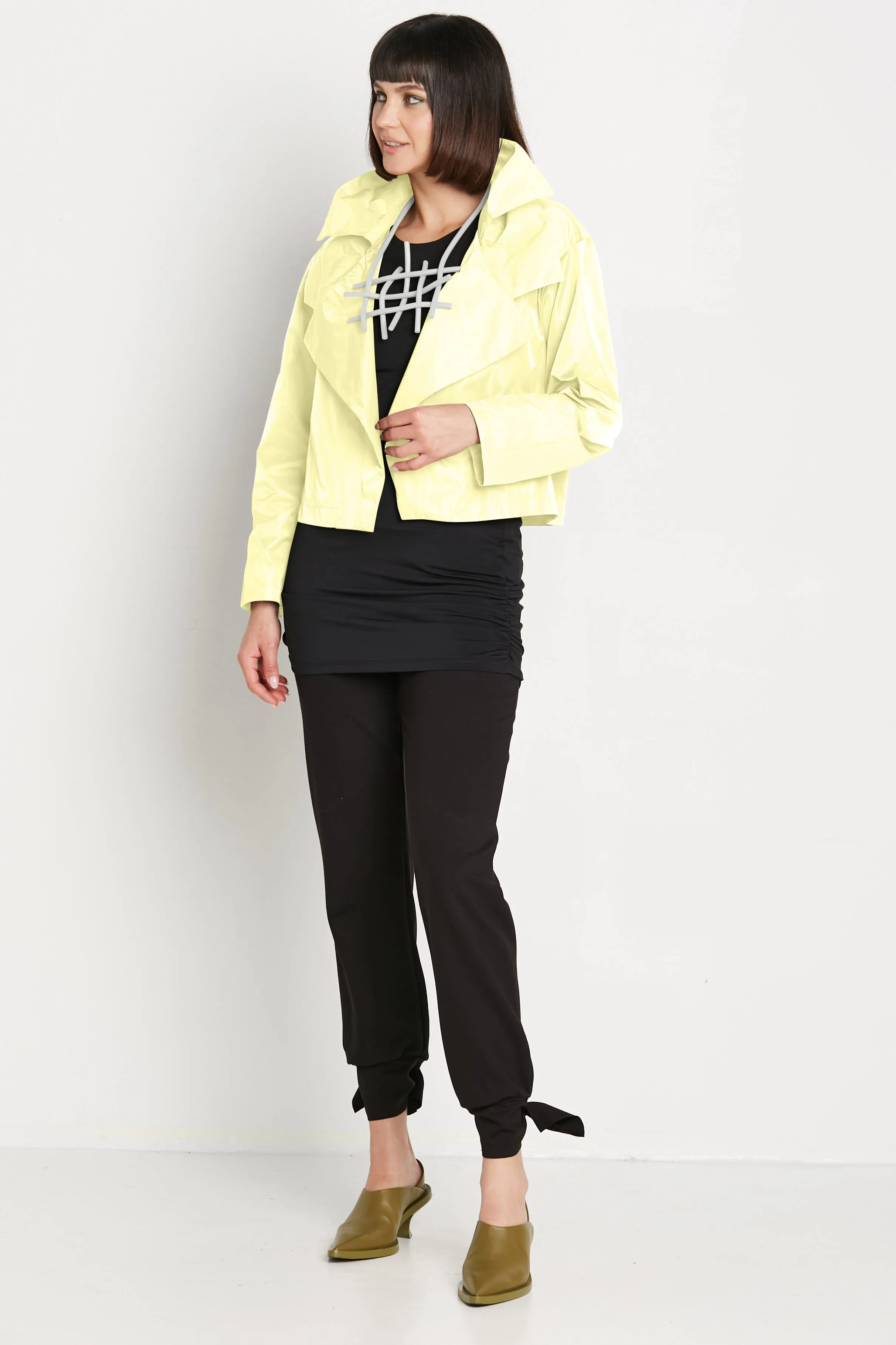Nylon Triple Collar Jacket