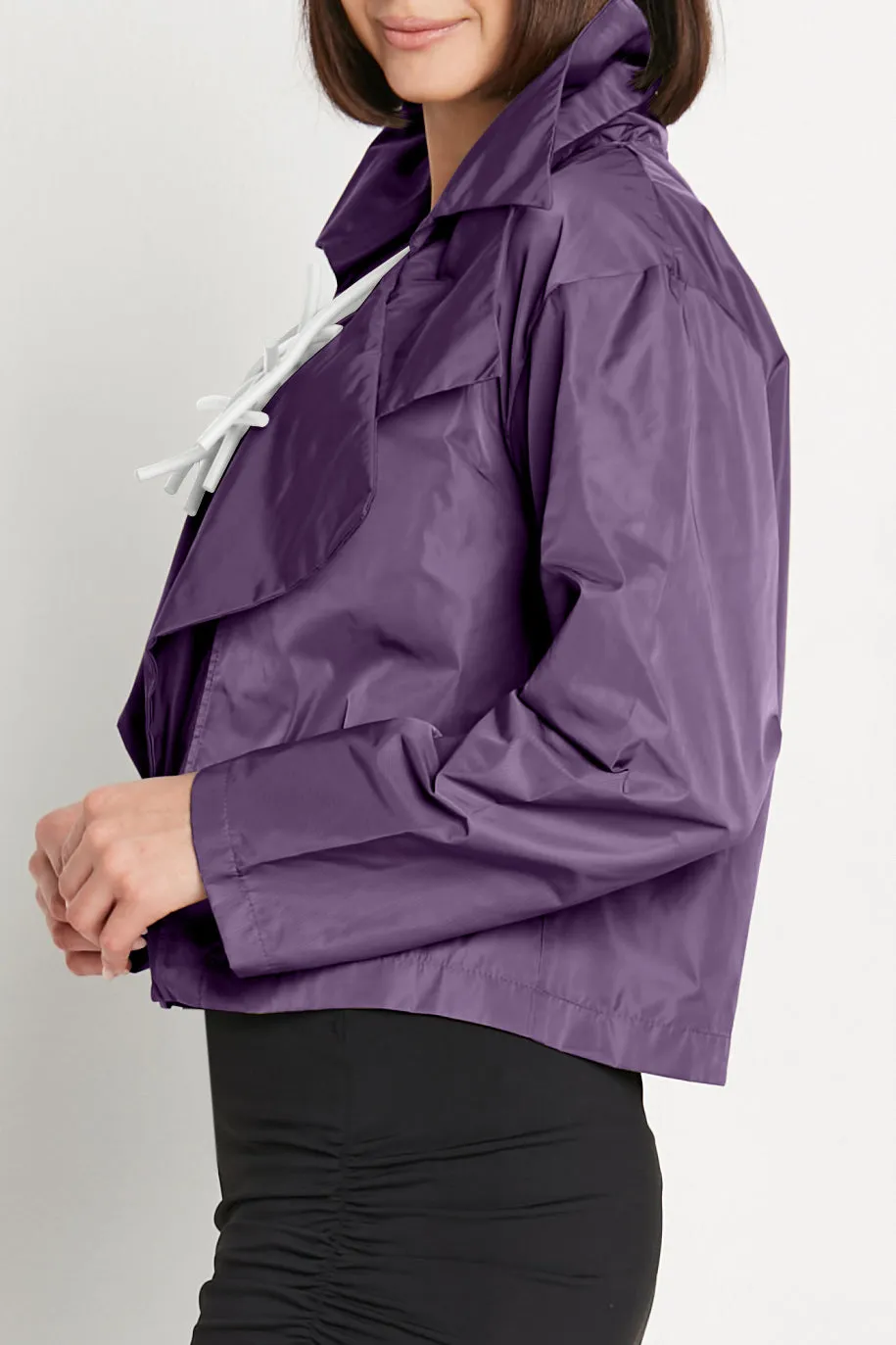 Nylon Triple Collar Jacket