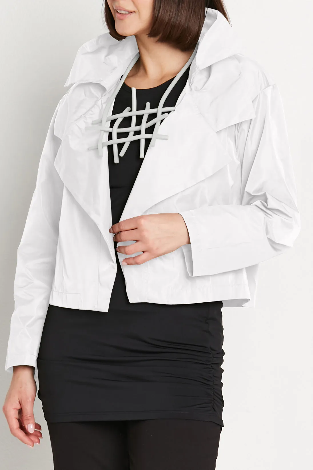 Nylon Triple Collar Jacket