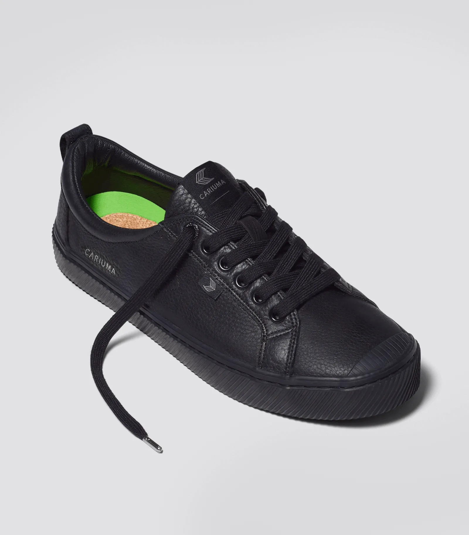 OCA Low All Black Premium Leather Sneaker Men