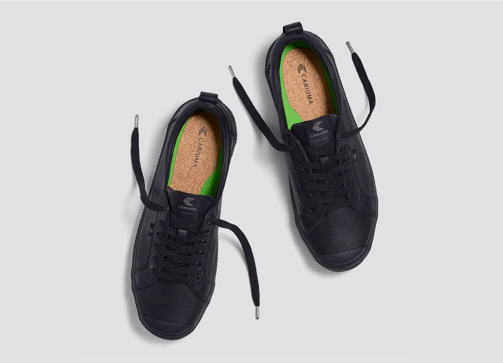 OCA Low All Black Premium Leather Sneaker Men