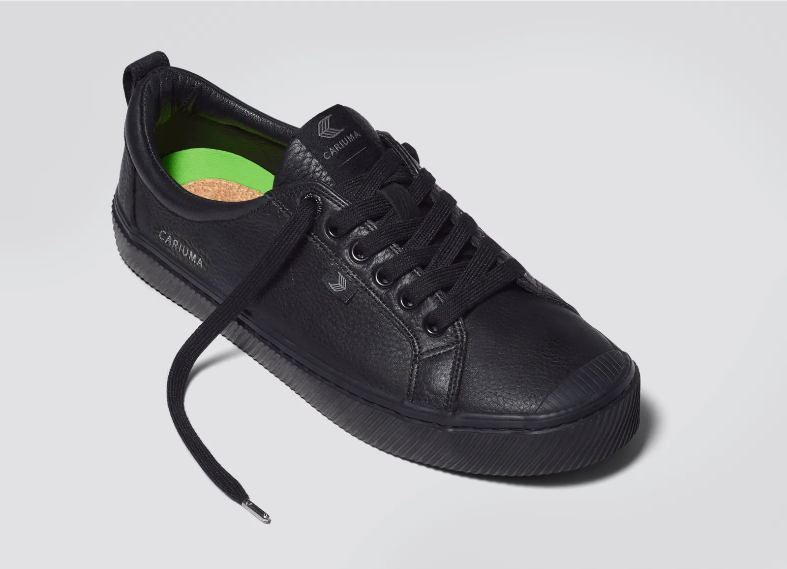OCA Low All Black Premium Leather Sneaker Men