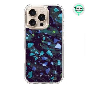 Ocean Terrazzo Gem - iPhone 16 Pro Clear Bumper MagSafe Case