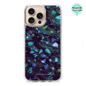 Ocean Terrazzo Gem - iPhone 16 Pro Max Clear Bumper MagSafe Case