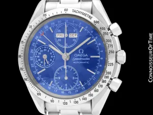 Omega Speedmaster Triple Date Chronograph Watch, Blue Dial, 3521.80 - Stainless Steel
