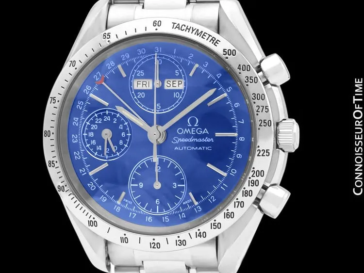 Omega Speedmaster Triple Date Chronograph Watch, Blue Dial, 3521.80 - Stainless Steel