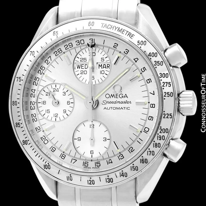 Omega Speedmaster Triple Date Chronograph Watch with Box and Papers, 3523.30 - Stainless Steel