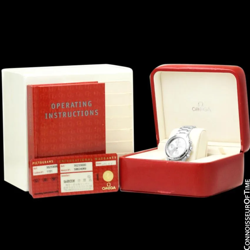 Omega Speedmaster Triple Date Chronograph Watch with Box and Papers, 3523.30 - Stainless Steel