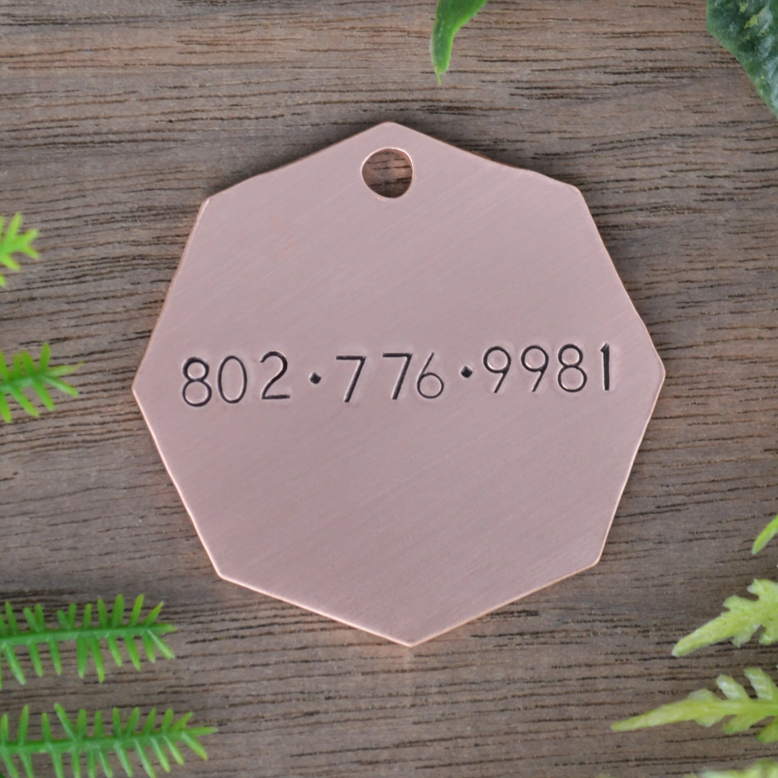 On The Ridge Hand Stamped Dog Collar Tag